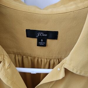 J. Crew Mustard Yellow Blouse